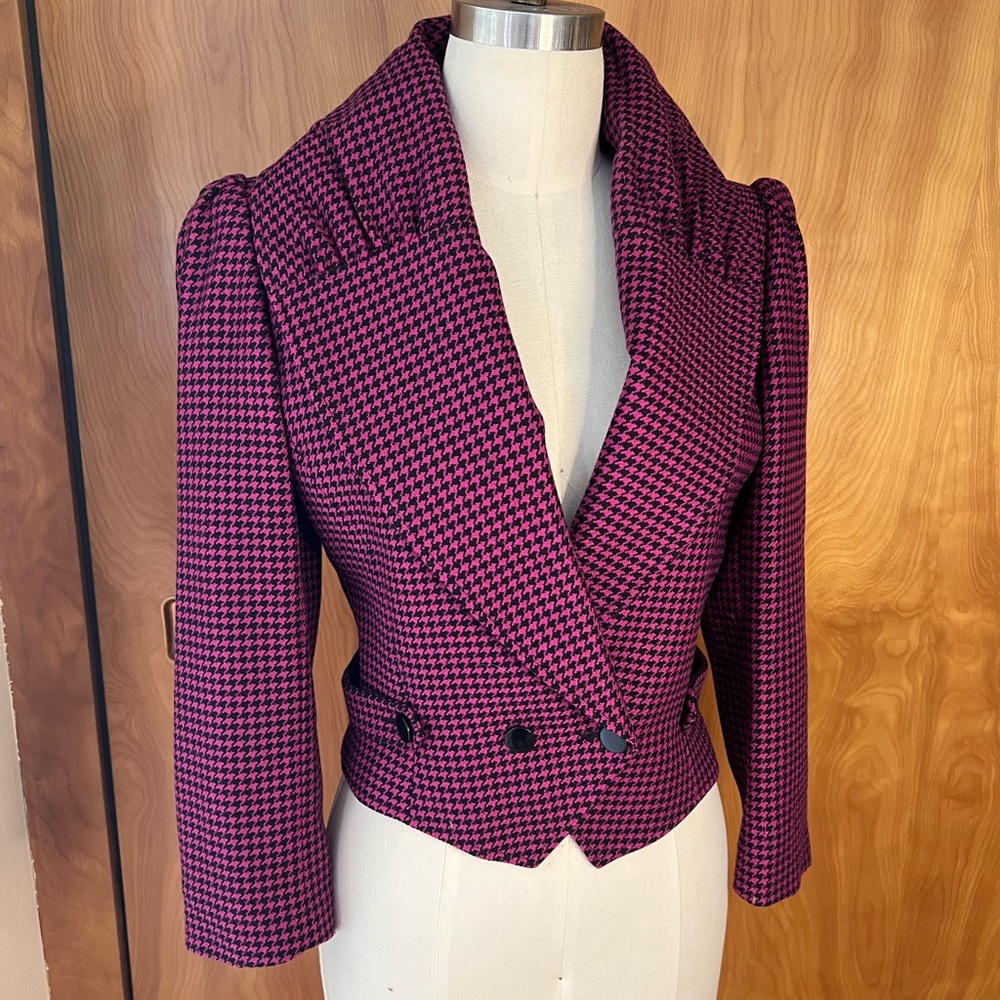 Vintage 80’s Valentino houndstooth jacket ✨✨